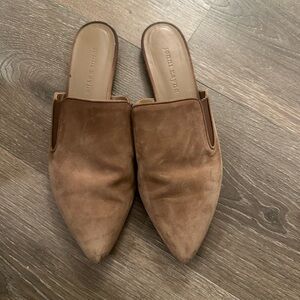 Jenni Kayne Taupe Suede Mules